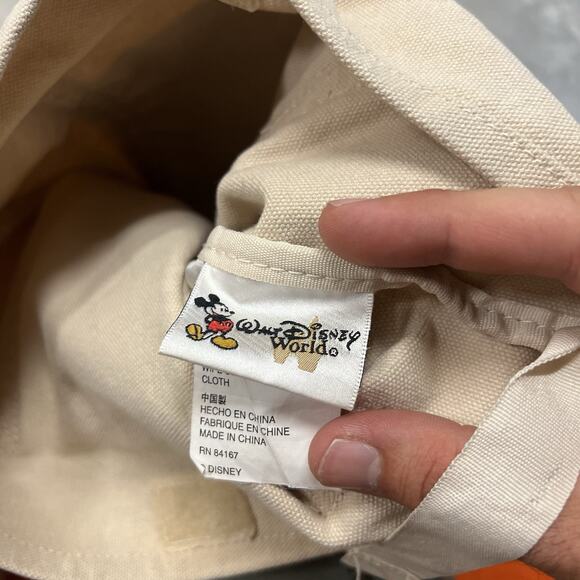 Vintage Walt Disney World | Mickey Mouse Canvas Tote Bag Pink Girl - Picture 6 of 7